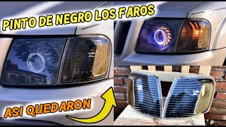 Como Pintar De Negro El Fondo De Los Faros y Se Vean Mas Personalizados Black Housing Ford Explorer [upl. by Rem697]