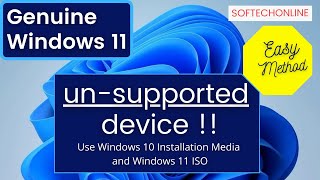 The easiest way to install Windows 11 on an unsupported device with Genuine Windows 11 without TPM [upl. by Hyams]