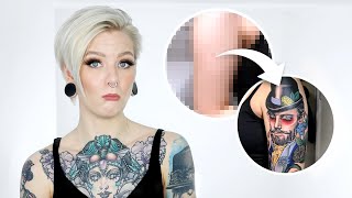 COVERING SCARS WITH TATTOOS Reacting to My Subscribers Before amp After Photos [upl. by Atilal]