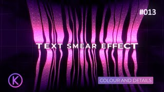 After Effect Text Smear Project  Colorama Hexagon details and colour blending [upl. by Bazar632]