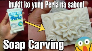 Easy soap carving design for your project  SOAP CARVING [upl. by Aihsena]