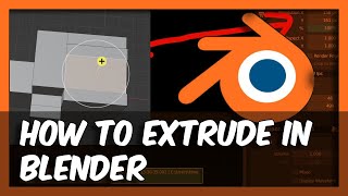 Blender 36 How To Extrude In Blender  Tutorial For Beginners [upl. by Yadrahc]