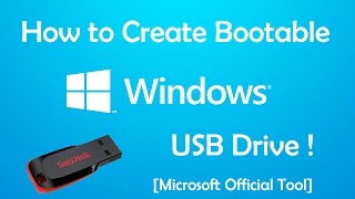 How to Create a Bootable Windows 7 or 8 USB Drive Official Tool [upl. by Ariayek761]