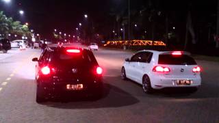 Golf GTI MK5 K04 turbo vs Golf 14 TSI MK6 Revo Stage 2 [upl. by Lledo]