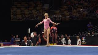 Riley McCusker – Floor Exercise – 2018 US Gymnastics Championships – Senior Women Day 2 [upl. by Ardnic]