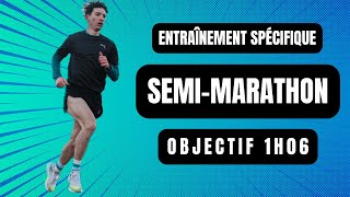 DERNIÈRE SÉANCE AVANT LE SEMIMARATHON DE PARIS 😱  OBJECTIF 1H06 🤩   Entraînement spé semi10km [upl. by Dru]