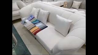 latest sofa design  color in trend in 2024  seven seater fabric sofa set [upl. by Navlys694]