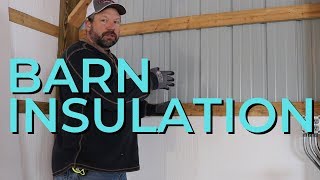 How to Insulate a Pole Barn  Insulating the Workshop With Foam and Fiberglass [upl. by Reemas]