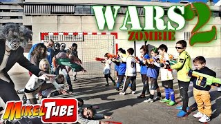 MikelTube Wars 2  La Invasión Zombie Nerf [upl. by Lemmor462]