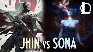 Jhin VS Sona  Voice Lines  League of Legends [upl. by Reube44]