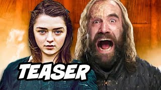 Game Of Thrones Season 8 Teaser Arya Starks List and Cleganebowl Scene Easter Egg [upl. by Oca420]