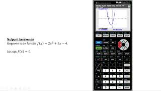 Nulpunt berekenen met de optie Zero TI84 Plus CET [upl. by Ahsenek698]