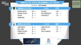 Bootle CC 4th XI v Rainhill CC 4th XI [upl. by Salamone]