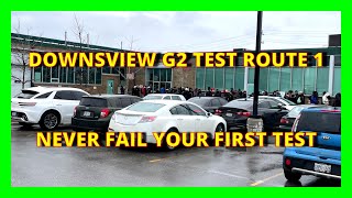 DOWNSVIEW G2 TEST quotNEVER FAIL YOUR FIRST DRIVING TESTquot [upl. by Hsilgne]