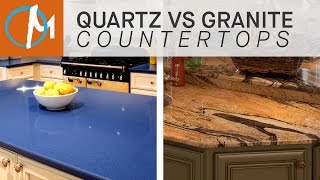 Quartz vs Granite Countertops  Marblecom [upl. by Jerusalem479]