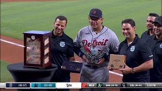 Marlins Honor Miguel Cabrera with Pregame Ceremony [upl. by Drofwarc]