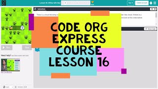 Codeorg Lesson 16  Code Org Express Course Lesson 16 IfElse with Bee  Course D Lesson 15 [upl. by Etrem]