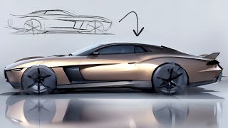 How to Sketch Exterior Car Design Like a PRO Vizcom Update [upl. by Eirual488]