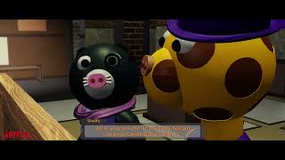 Funny Giraffy Hotel Scene  Antflix Piggy quotFlashbackquot 1 A Roblox Animation [upl. by Dona]