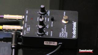 TC Electronic SCF Stereo Chorus Pedal Review by Sweetwater Sound [upl. by Eirallam]