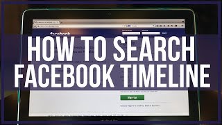 How To Search Someones Facebook Timeline  Full Tutorial [upl. by Agnola]