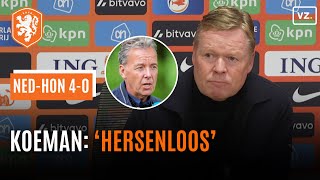 Koeman noemt Valentijn Driessen hersenloos in felle discussie na Nederland  Hongarije 40 [upl. by Brinkema]