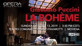 Giacomo Puccini LA BOHÈME  OPERA LIVE STREAMING [upl. by Yroger234]