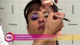 Ulstravioleta na maquiagem O tom roxo saturado é a cor da moda de 2018 230118 [upl. by Infield423]