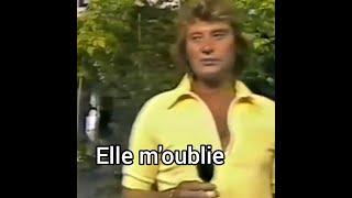 Johnny Hallyday Elle moublie 1978 vidéo originale [upl. by Newra268]