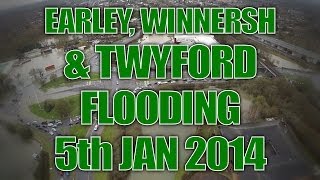 Earley Winnersh Woodley amp Twyford Floods 05Jan2014 [upl. by Meeharbi947]