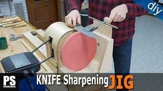 Homemade Knife Sharpening Lathe Attachment [upl. by Yatzeck]