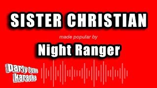 Night Ranger  Sister Christian Karaoke Version [upl. by Ahsatam]