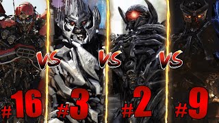 Whos the Most Powerful Decepticon in Transfomers  All 48 Decepticons Ranked [upl. by Ahsiryt]