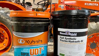 A less expensive but equal alternative to Kubota UDT fluid Stens Shield hydraulic oil [upl. by Rebliw]