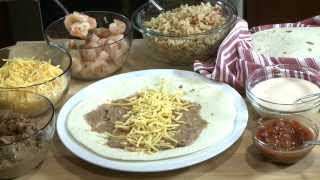 How to Make Shrimp Burritos  Mexican Recipes  Allrecipescom [upl. by Borgeson379]