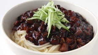 Noodles with blackbean sauce Jjajangmyeon 짜장면 [upl. by Pammy150]