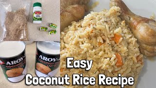 NIGERIAN COCONUT RICE RECIPE  Chinyere Ibelegbu [upl. by Hekking]