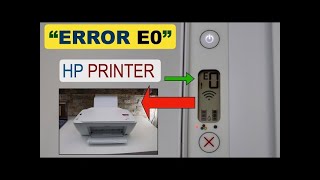 HP Printer Error E0  HP Printer Error  DSK [upl. by Moshell120]