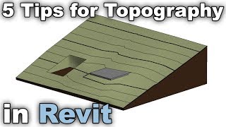 5 Tips for Topography in Revit Tutorial [upl. by Yslehc]