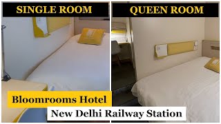 Bloomrooms  New Delhi Railway Station India  Single vs Queen Room  5 Minutes to Train Station [upl. by Vikki]