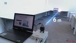 Realtime video transmission using LiFi RampD Kit [upl. by Natek577]