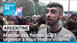 Marche des fiertés LGBT en Argentine  quotune urgence à nous rendre visiblesquot • FRANCE 24 [upl. by Avonasac]