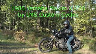 Yamaha Maxim XJ700 Custom FlyBy exhaust sound [upl. by Dene]