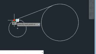 How to draw Tangent for two circles in autocad [upl. by Nevarc713]