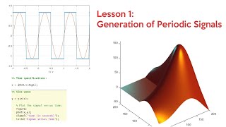 How to Generate Periodic Signals in Matlab Sinusoidal Square Sawtooth 2020 [upl. by Loesceke118]