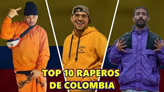 TOP 10 RAPEROS DE COLOMBIA [upl. by Ybor]