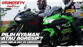 Kawasaki New Ninja 250 VS Honda CBR250RR  Komparasi  GridOto [upl. by Menendez]