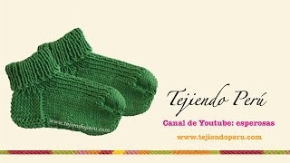 Medias tejidas con 4 agujas Parte 2 [upl. by Juliane328]