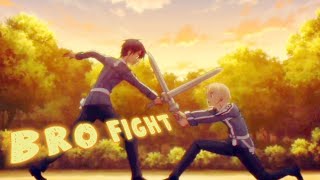 Kirito vs Eugeo duel  Sao Rising Steel [upl. by Nita702]