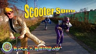 Riding My Scooter by RocknRainbow Music for kids from Howdytoons [upl. by Atcele]